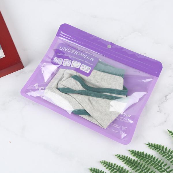 Underwear plastic packaging bag men women general self sealing mylar bag clothing socks zipper package