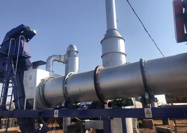 o tipo planta quente da mistura/RAP forte de tratamento por lotes móvel do cilindro 27kw da planta gasta a capacidade