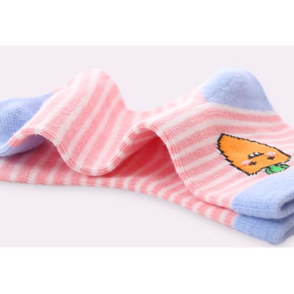 Striped Tube Kids Socks With Needle 120N Kids Happy Socks Cotton Children Sock