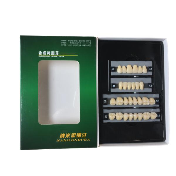 Clear Dental Acrylic Resin Kit Teeth Synthetic 2 Layers Dent Resin Teeth