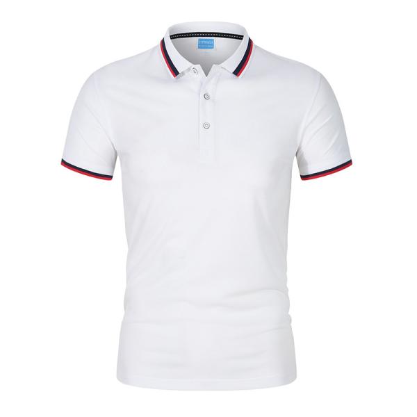 Custom Logo Polo T Shirt  Short Sleeve Printed Design  Multiple Colour