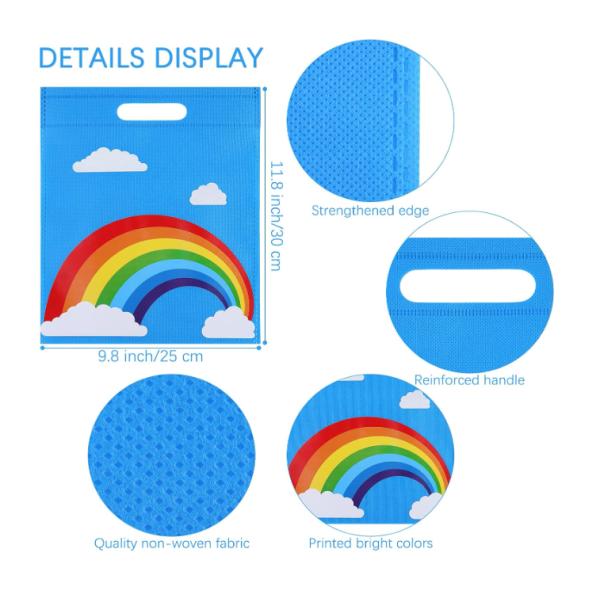 Customized Logo Brand Printing Non Woven Reusable Gift Bag Shopping Bags Retail Shopping