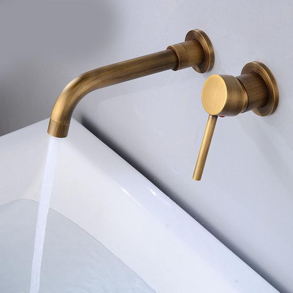 Avialable OEM and ODM Modern Chrome Wall Mount Basin Faucet for Easy Installation