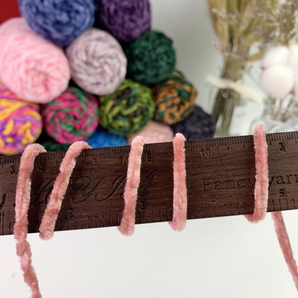 Большая вязания крючком синеля пряжи бархата пряжа 100% полиэстера покрасила коренастое