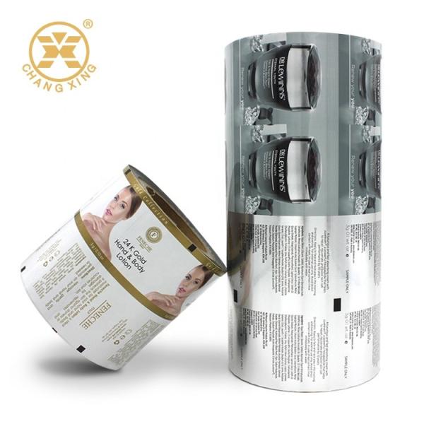 Rolo de filme de empacotamento cosmético do saquinho do saco da soldadura térmica do champô do gel para o empacotamento da amostra da loção