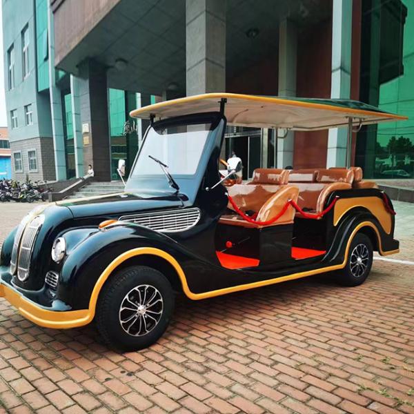 7 8 Seats Electric Vintage Golf Cart with Retro Style and Li-ion Battery from Outlet