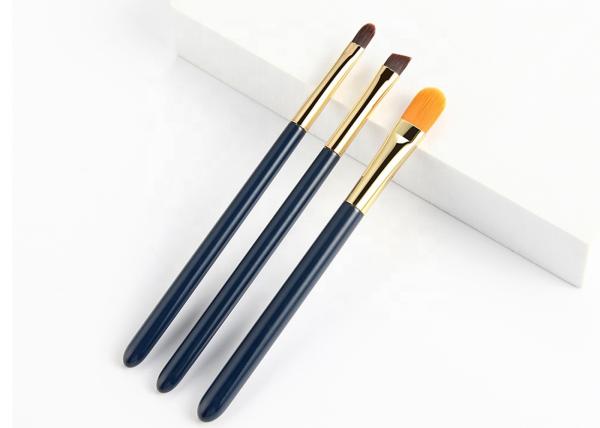 Logotipo por atacado natural da marca própria do cabelo 8Pcs Mini Travel Makeup Brushes Set da cabra
