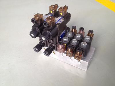G3/8 Hydraulic Flow Control Valve System , 210 Bar Hydraulic Stack Valves