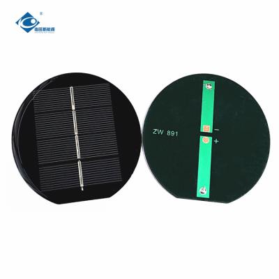 2V Roundness Epoxy Resin Solar Panel 0.56W Customized Solar Panel Battery Charger ZW-Dia891