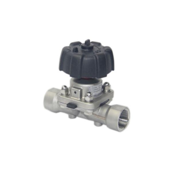 Food Industry Pneumatic Diaphragm Valve , Actuated Stainless Steel Diaphragm Valve