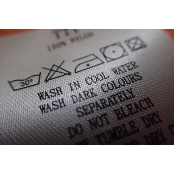 Вашабле ярлыки одежды ленты печатания экрана сплетенные заботой для рубашки поло, пальто, брюк