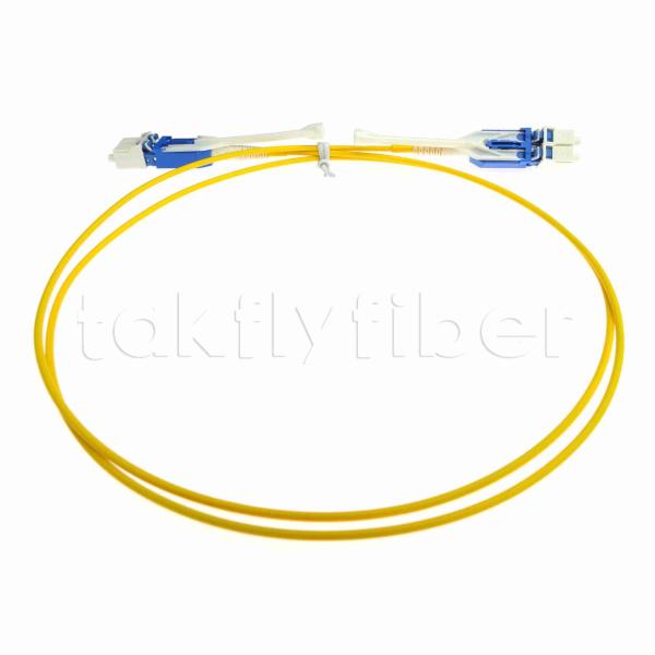 PC LSZH du SM optique G657A1 LC de Patchcord 2.0mm de fibre de duplex d'Uniboot