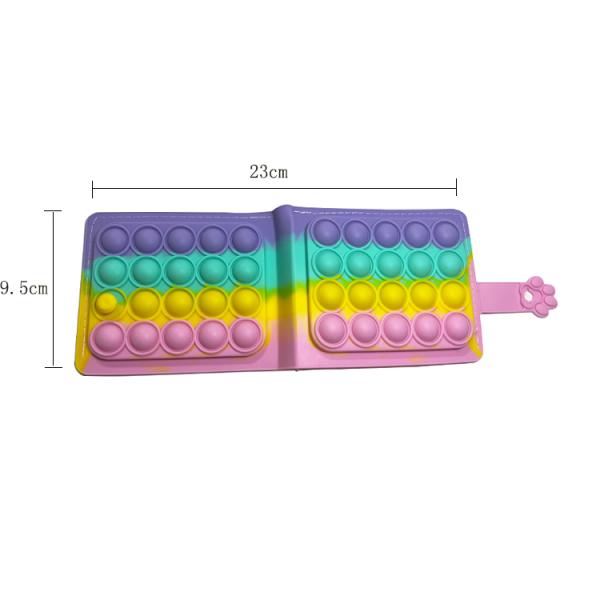 Baby Silicone Products Silicone Coin Purse Sensory Toys Kids Toys 2022 Kids Wallets Rainbow