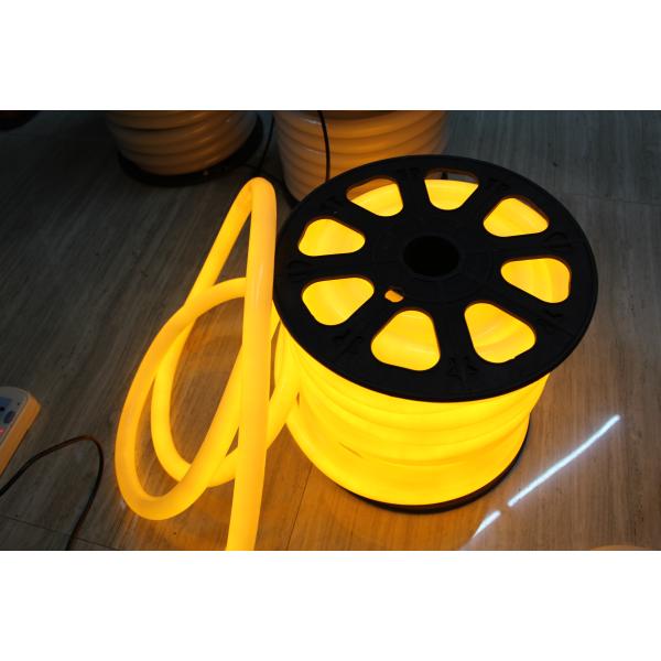 hot sale 360degree building yellow 110v pvc neon flex lights for building