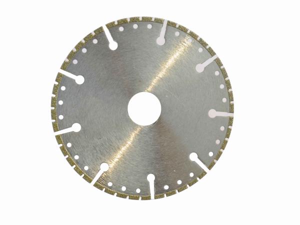 Key - Slot Electroplating Diamond Stone Cutting Blades 4- 9 Diameter