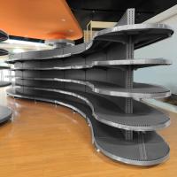Estante de supermercado de estilo moderno con estructura estable y fácil de ensamblar