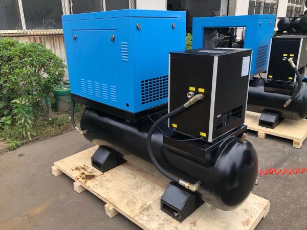 0.6m3/min 10bar 5.5KW Air Receiver 300L integrated Rotary Air Screw Compressor