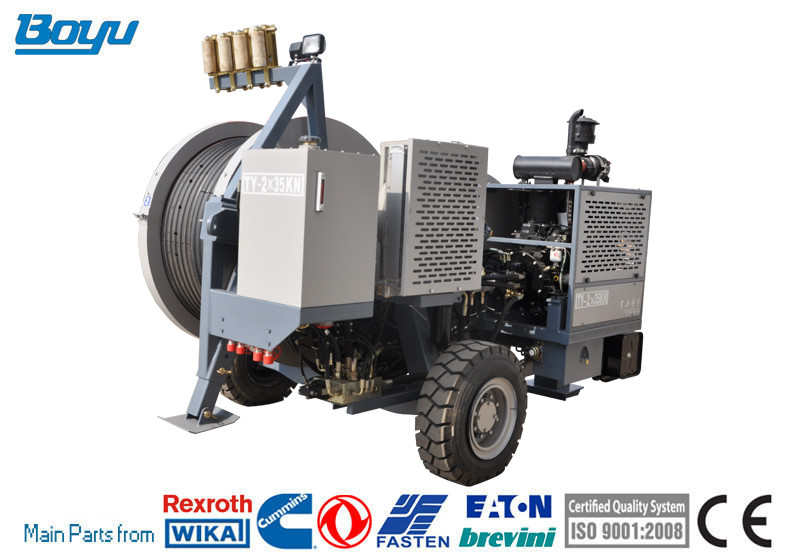 линия электропередач водяного охлаждения 77kw шнуруя Tensioner кабеля оборудования гидравлический