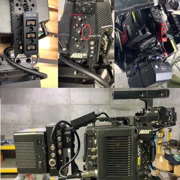 D-tap Camera power three way splitter Power Tap to 3 Female D-Tap P-Tap Hub  Metal case with 1/4