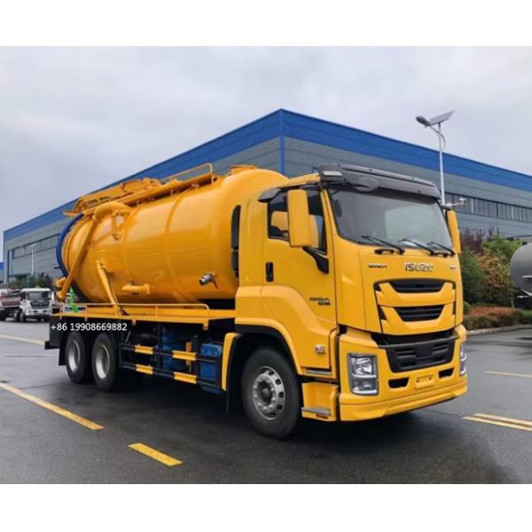 Camion d'aspiration d'eaux usées ISUZU 4x2 conducteur 10000L avec pompe à vide pour l'aspiration des eaux usées, camion-citerne de vidange à vide
