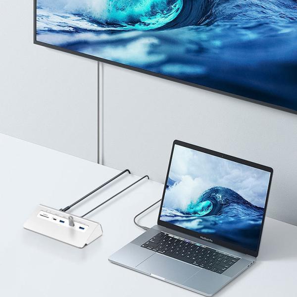 Port d'accès à l'écran USB C à triple écran, double port HDMI à écran unique, 4K à 60 Hz