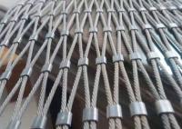50*50mm Zoo Aviary Mesh Ferrouillé en acier inoxydable Rope Net 7*7