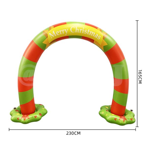 LC Inflatable Christmas Arch Large Outdoor Christmas Light Arch Christmas Lighted Arch