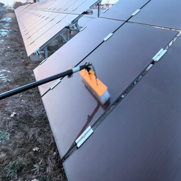 Limpeza de painel solar seco ou molhado Espinha manual com poste de abastecimento de água de 9,0 metros