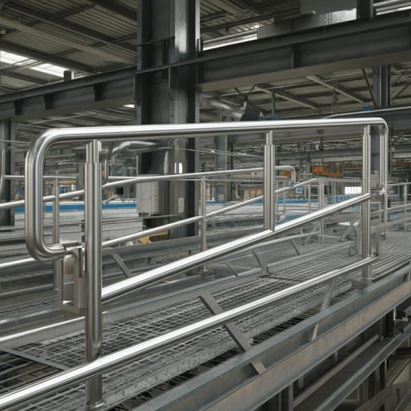 Industrial Strength Stainless Steel Handrails for Warehouses