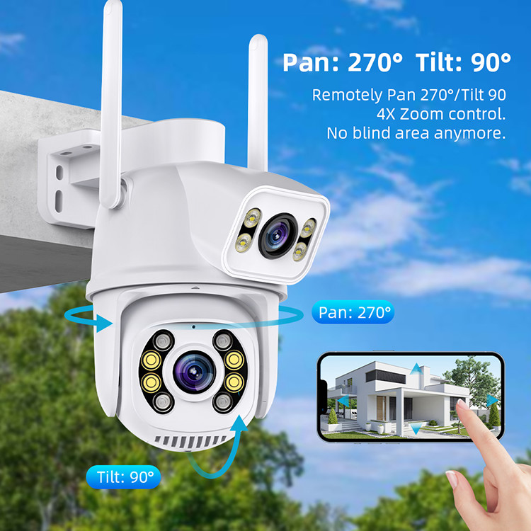 Наружная водонепроницаемая камера безопасности Wifi беспроводная PIR детектор движения камера видеонаблюдения