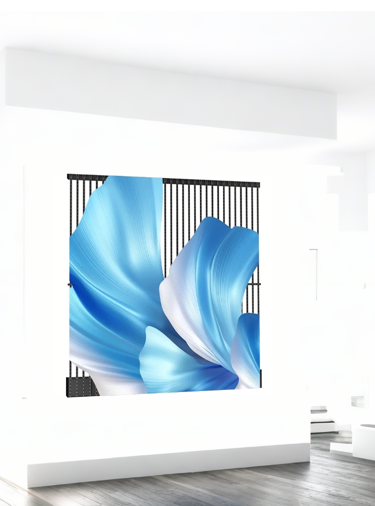 Outdoor LED Mesh Display P25-25 with 8000nits High Brightness IP68 Waterproof and Lightweight Design for Superior Visibility