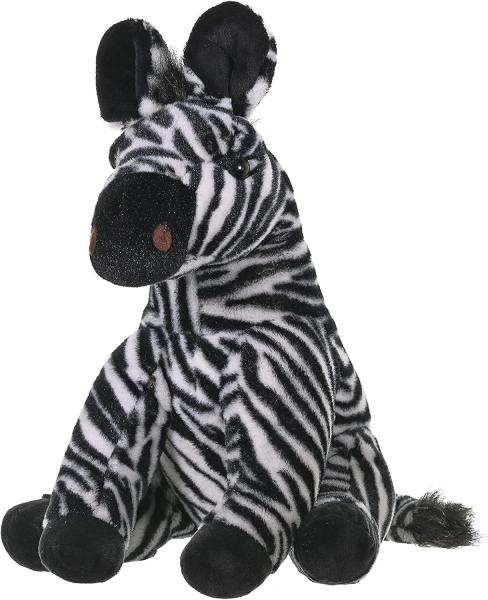 República Selvagem Zebra Plush, Animal Recheado, Brinquedo Plush, Presentes para Crianças, Cuddlekins 12 polegadas, Multicolor