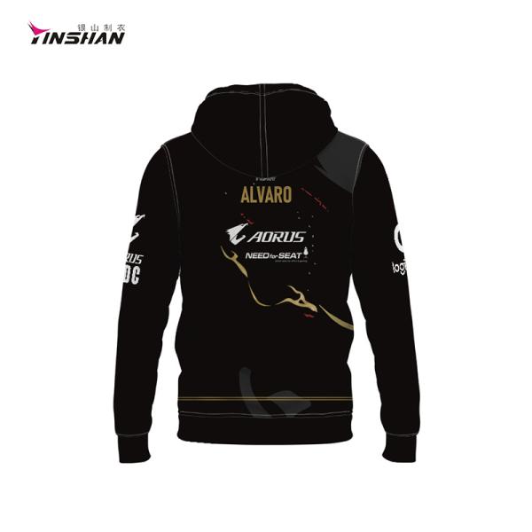 Fashion Embroidered Sports Hoodies Manufacture with Wicking Breathable Characteristic