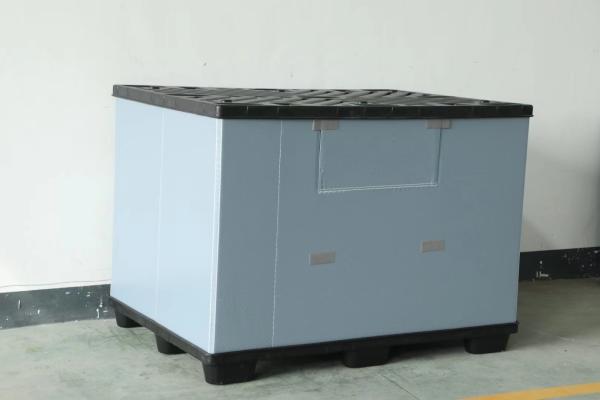 Lightweight Plastic Collapsible Box Portable Folding Plastic Pallet Box Reusable