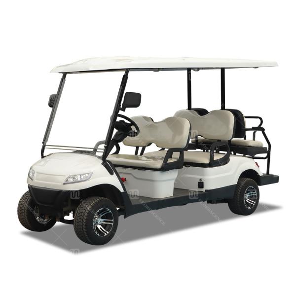 New Energy 6-8 Seater Golf Cart 60v Quiet Lithium Battery Off-Road Tires  High Performance