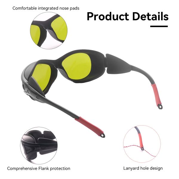 FOR LASER GLASSES 1064nm safety glasses laser protection glasses laser protection glasses ipl safety glasses 200-460nm 900-2000nm protector laser fiber laser glasses laser welding glasses laser safety