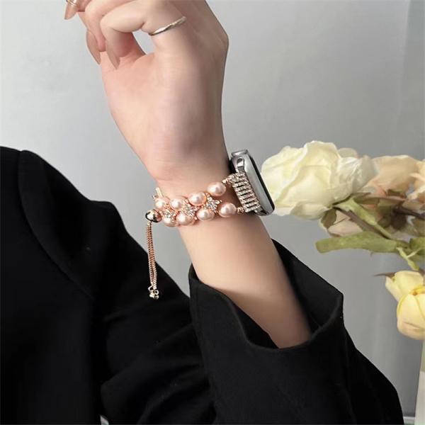 OEM ODM Женщины Металлические бриллианты Ювелирный браслет Запястье Мода Ручные ремни для часов для iWatch Серия 8 7 6 5 4 3 2 1