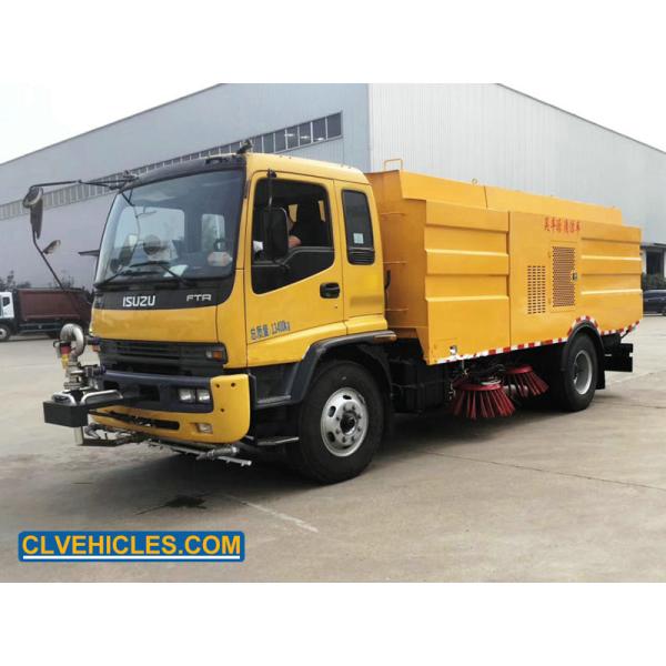 ISUZU FTR 205hp Truck Mounted Street Sweeper 4000L Water Tank 8000L Waste Tank
