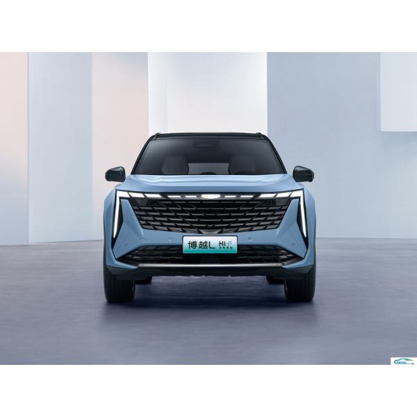 Discover the Gas-Electric Hybrid Boyue L Compact Car by Geely with Dark Interior Color