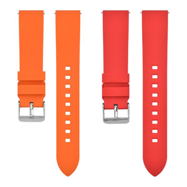 OEM Custom Print Silicone Rubber Watch Band Quick Release 20mm