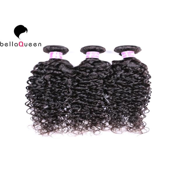 Smooth Water Wave Grade 7A Virgin Hair , Natural Black Human Hair Wefts