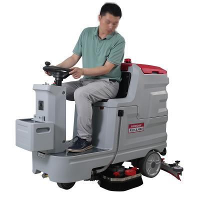 45Inch Height Rider Floor Scrubber Ride On Cleaning Machine For Garage