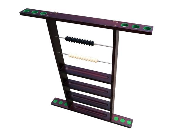 Billiard Cue Rack Wall Mount , 6 Pool Cue Wall Holder Wall Rack With Clips