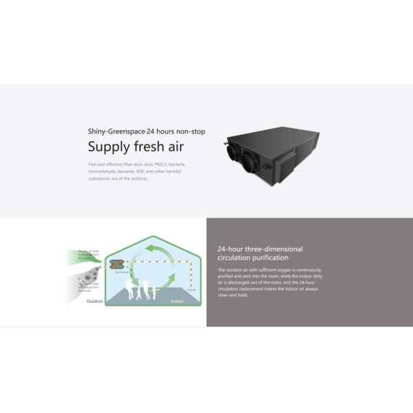 HVAC Central Ventilation System 600m3/H Air Purifier Commercial Home