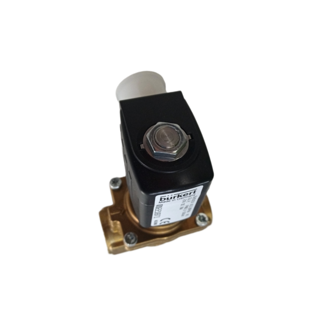 Burkert 6281 2/2 Way NC Solenoid Valve G3/4 Thread 20mm Large Flow Orifice Manual Override Design Brass Body NBR Seal Industrial Pipeline Switch Valve 00221956 00221957