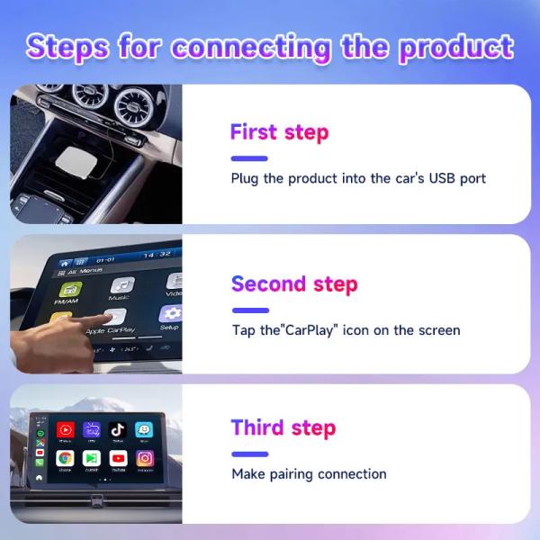 Wired to Wireless Adapter Carplay Android 13 Tbox UHD AI Box HDMI 8Gb 128Gb Adapter SDM660 HDMI Output For Netflix Youtube