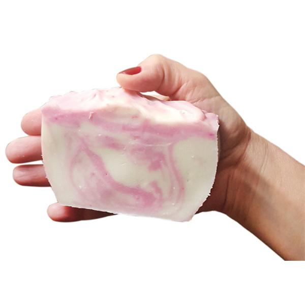 Масло органического Хандмаде мыла молока козы кокосового масла розовое забеливая кожу большие Адвокатуры