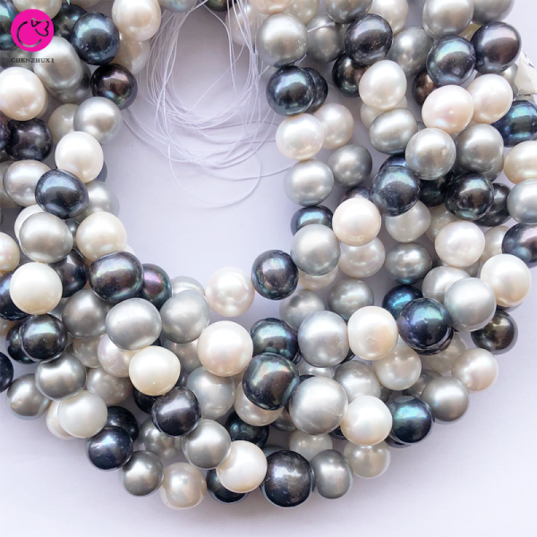 12mm 14mm Natural Yellow White Green Freshwater Pearl Jewelry Accessories Handmade Freshwater Pearl