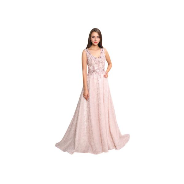 Sexy Sweetheart Pink Womens Party And Evening Dresses / Cap Sleeve Ball Gown