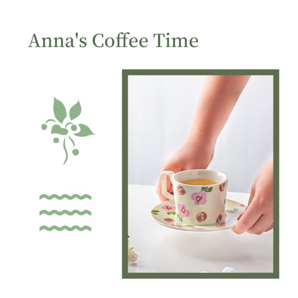 Деловые подарки Цветочные винтажные керамические чашки и тарелки для устойчивых случаев